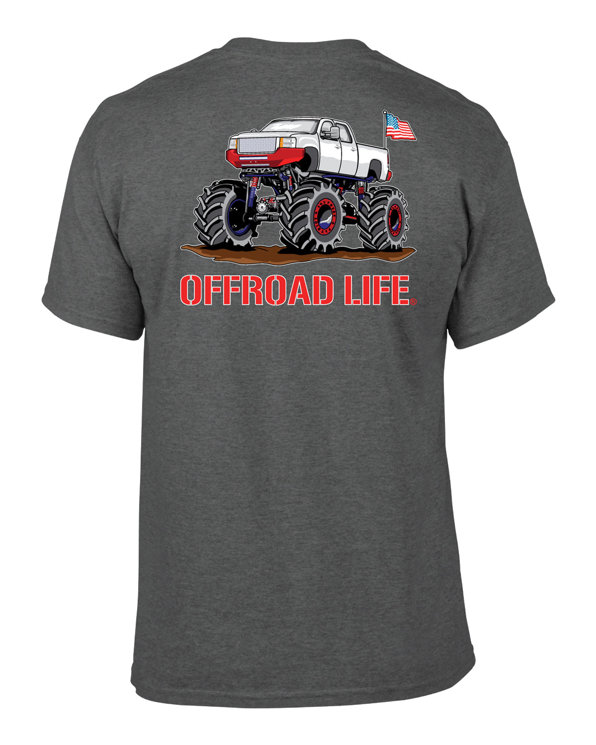 Offroad Life Mega Mud Truck T‑Shirt