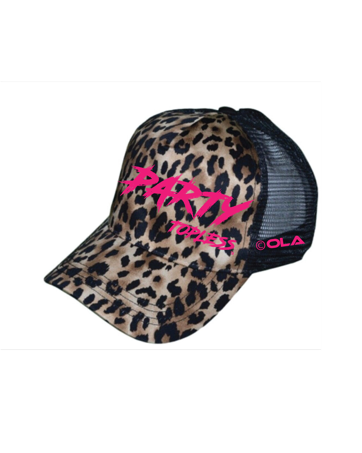 Party Topless High Pony Hat | Curved Snapback with Ponytail Opening