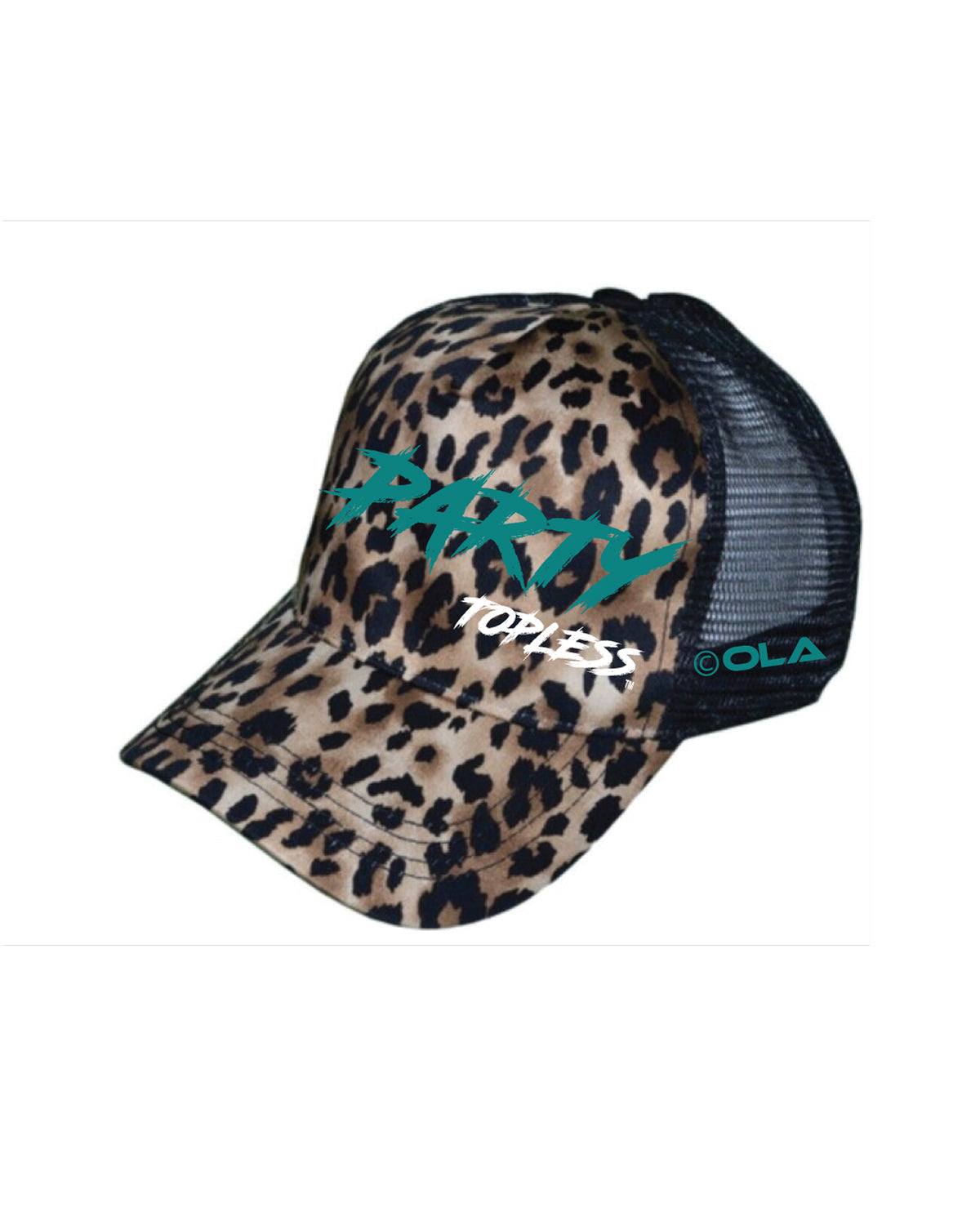 Party Topless High Pony Hat | Curved Snapback with Ponytail Opening