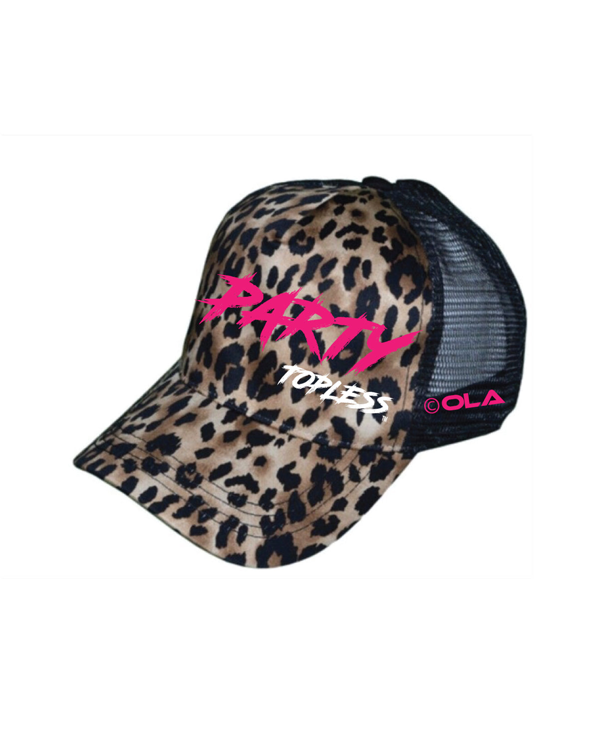 Party Topless High Pony Hat | Curved Snapback with Ponytail Opening