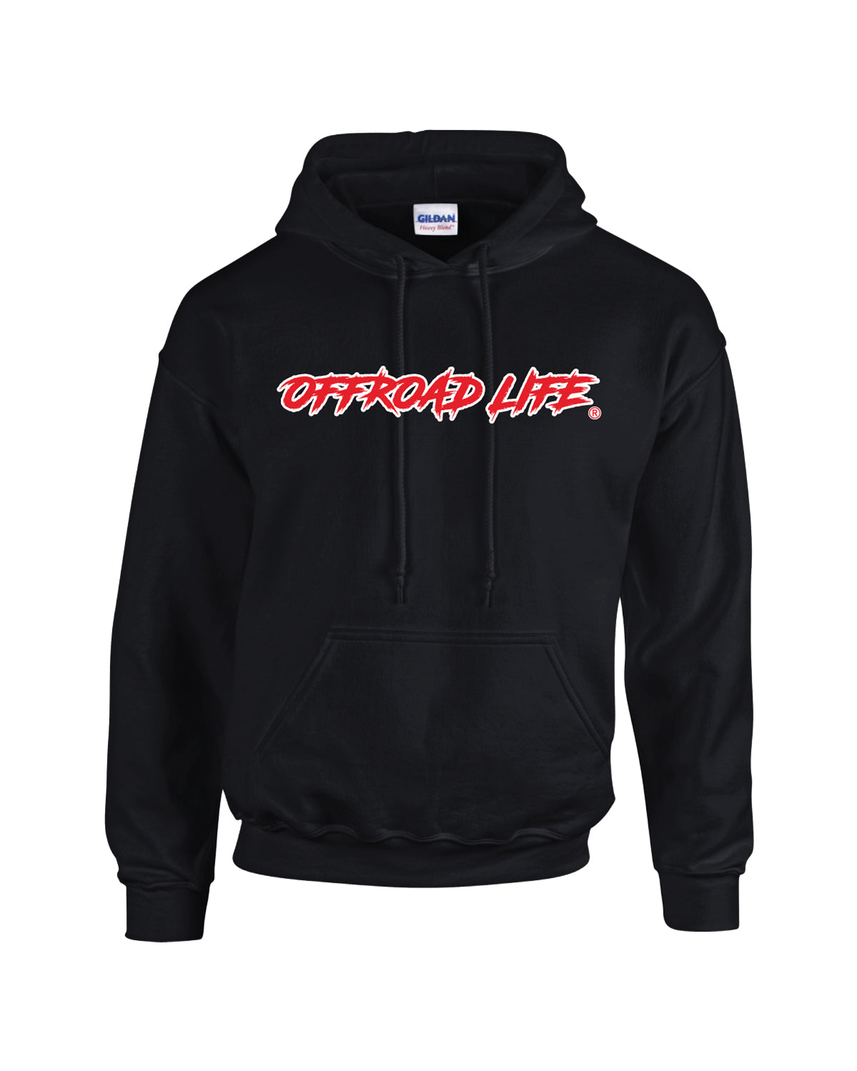 Offroad Life Hoodie Can-Am X3 Edition - heavy-blend unisex pullover with bold side-by-side graphic, offroad lifestyle gear.