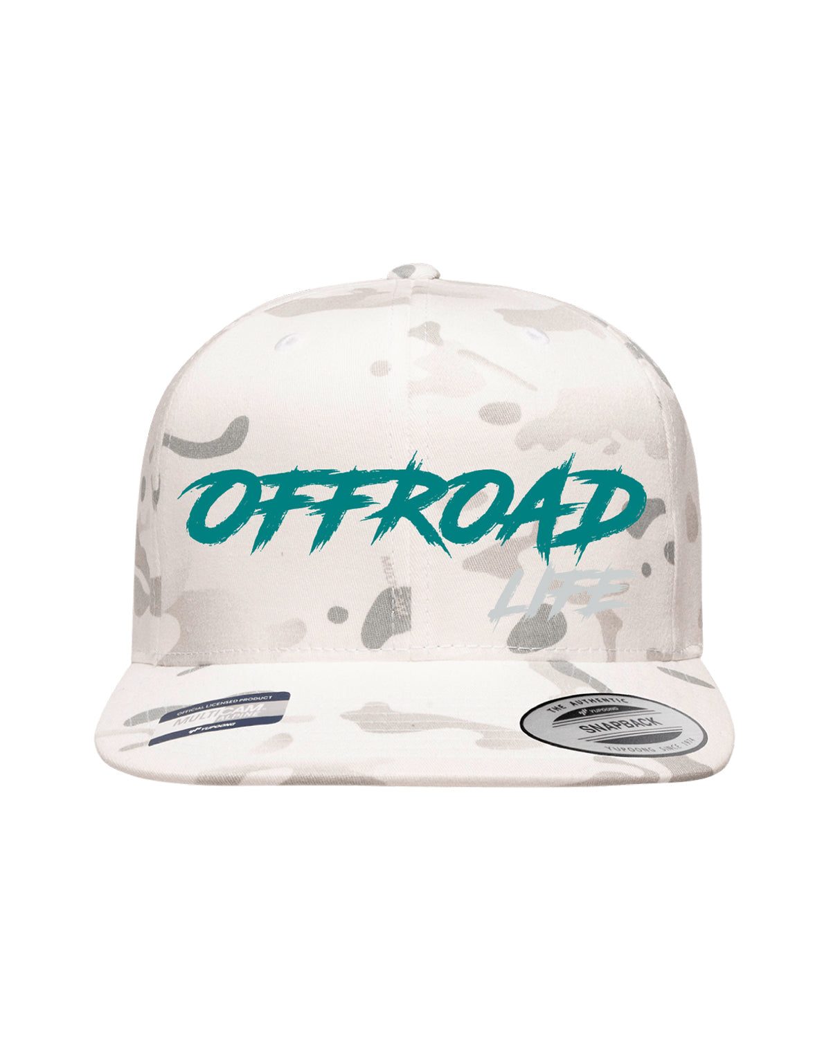 Offroad Life Flatbill Hat | High Profile Snapback with Embroidered Logo