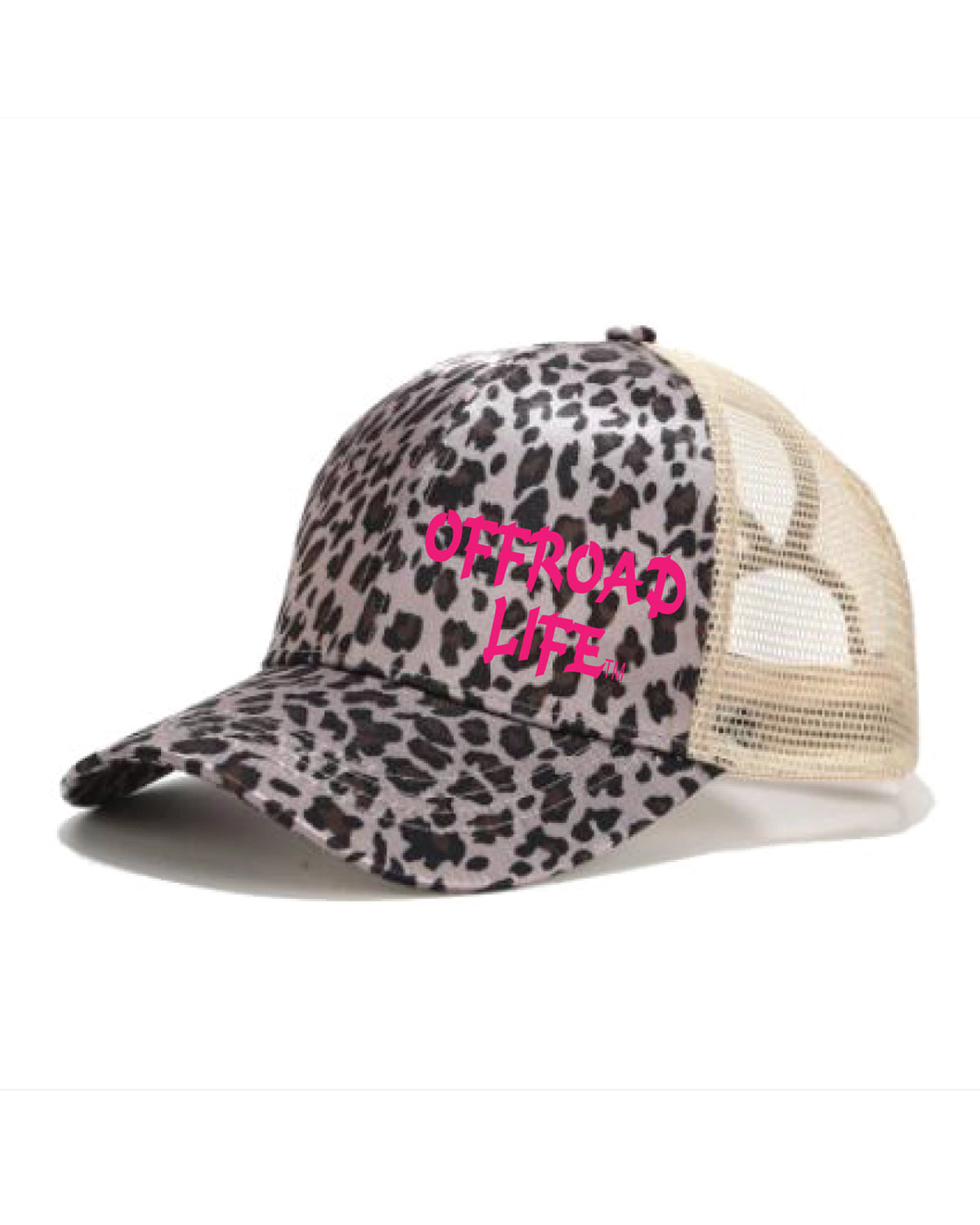 Offroad Life High Pony Hat - Women's Snapback with Ponytail Opening