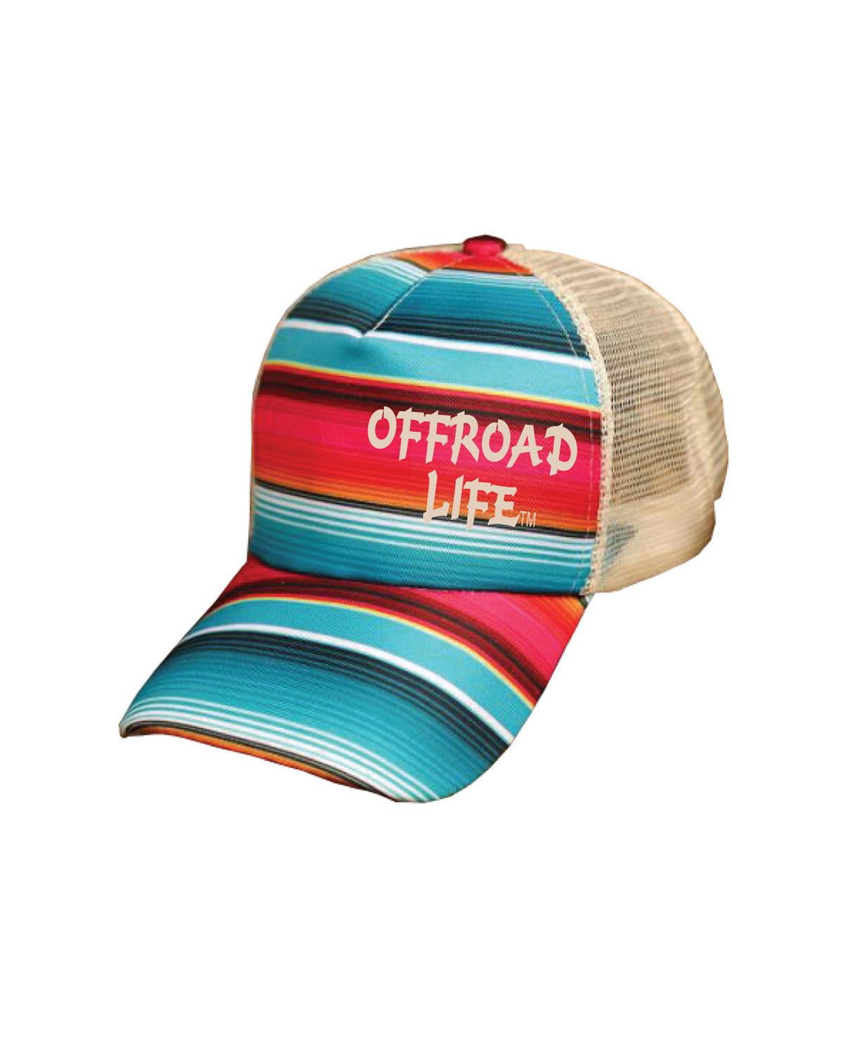 Offroad Life High Pony Hat | Curved Mid Profile Snapback for Women