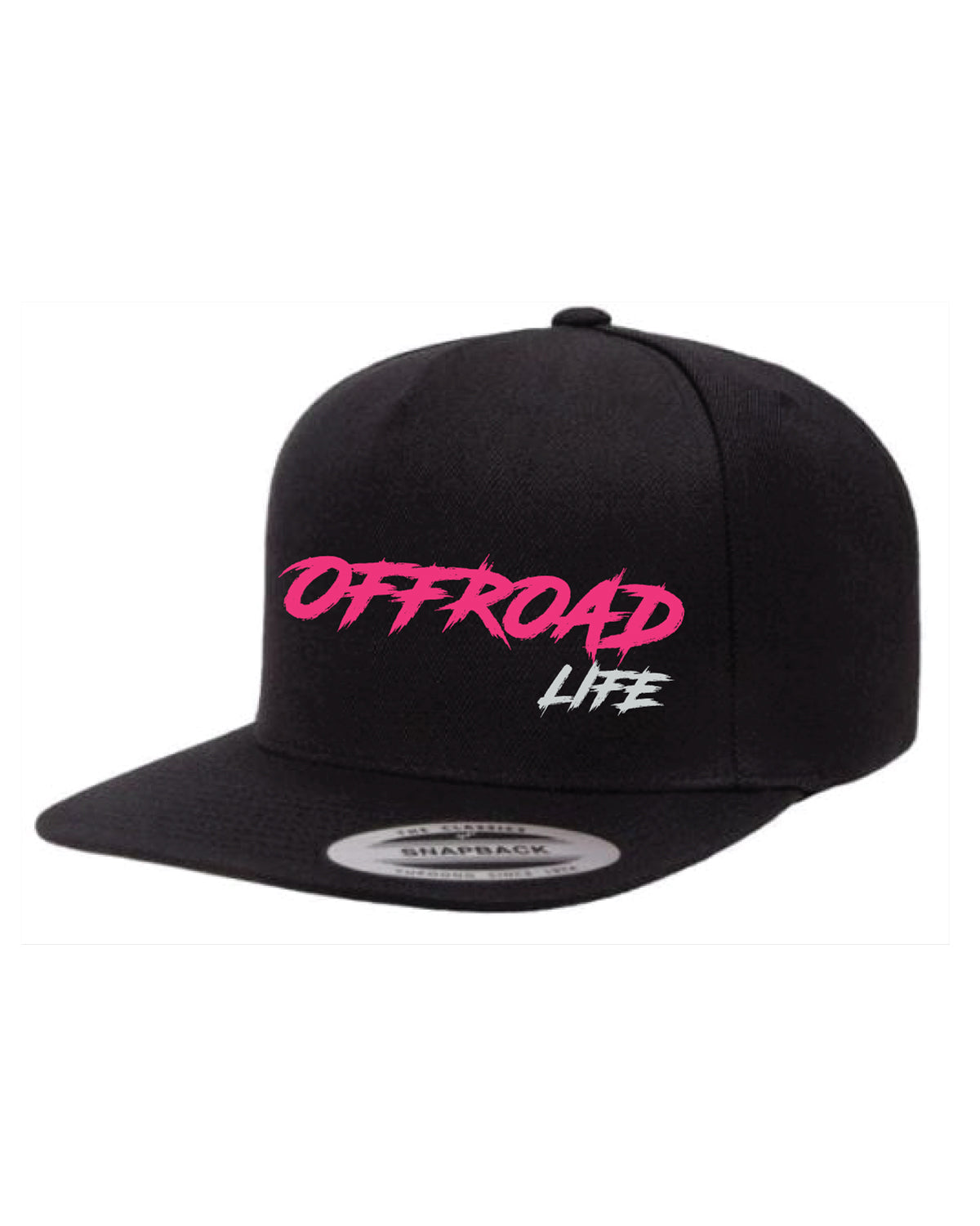 Offroad Life Flatbill Hat | High Profile Snapback with Embroidered Logo