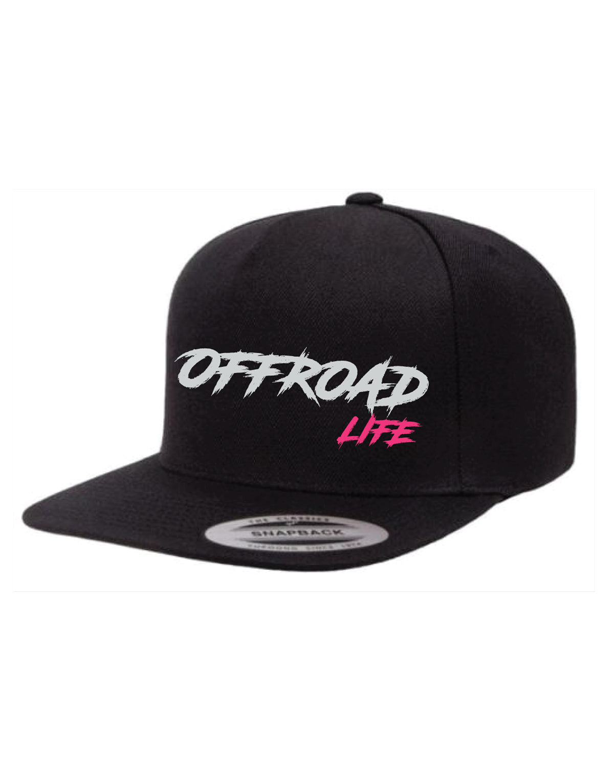 Offroad Life Flatbill Hat | High Profile Snapback with Embroidered Logo