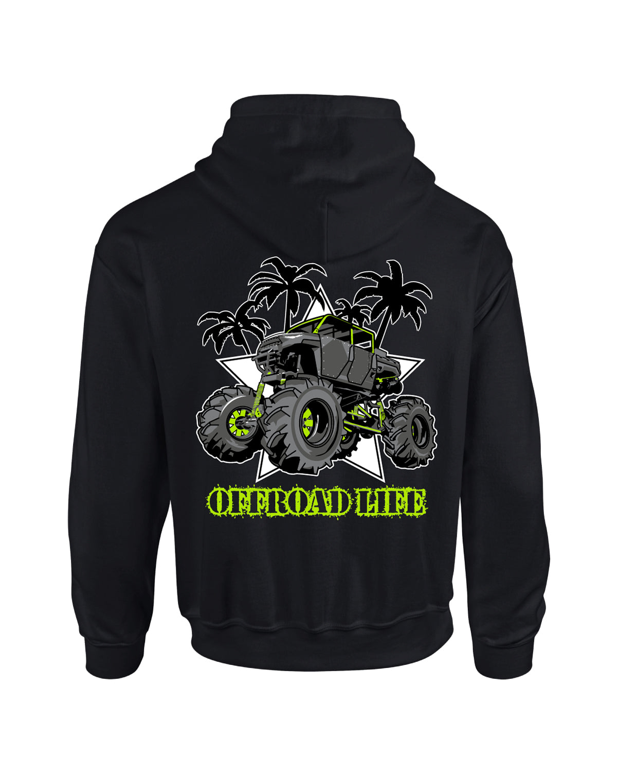 Offroad Life "Trail Armor" heavy-blend unisex hoodie - rugged offroad graphic, 50/50 fabric, printed in USA.