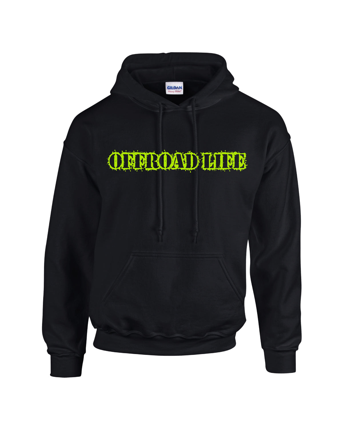 Offroad Life "Trail Armor" heavy-blend unisex hoodie - rugged offroad graphic, 50/50 fabric, printed in USA.