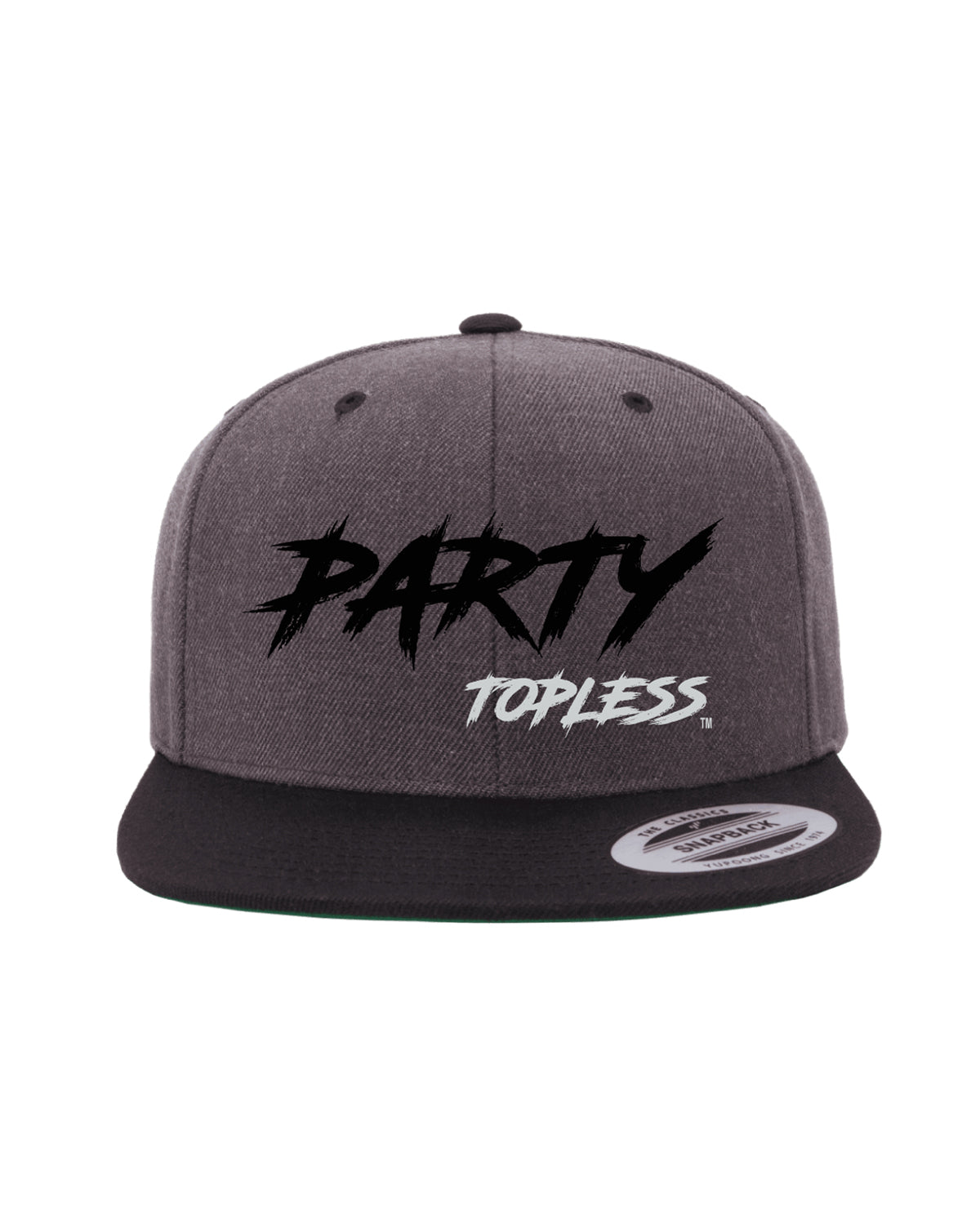 Party Topless Snapback Hat - Flatbill High Profile Offroad Cap for Mud Riders & Lifestyle Enthusiasts