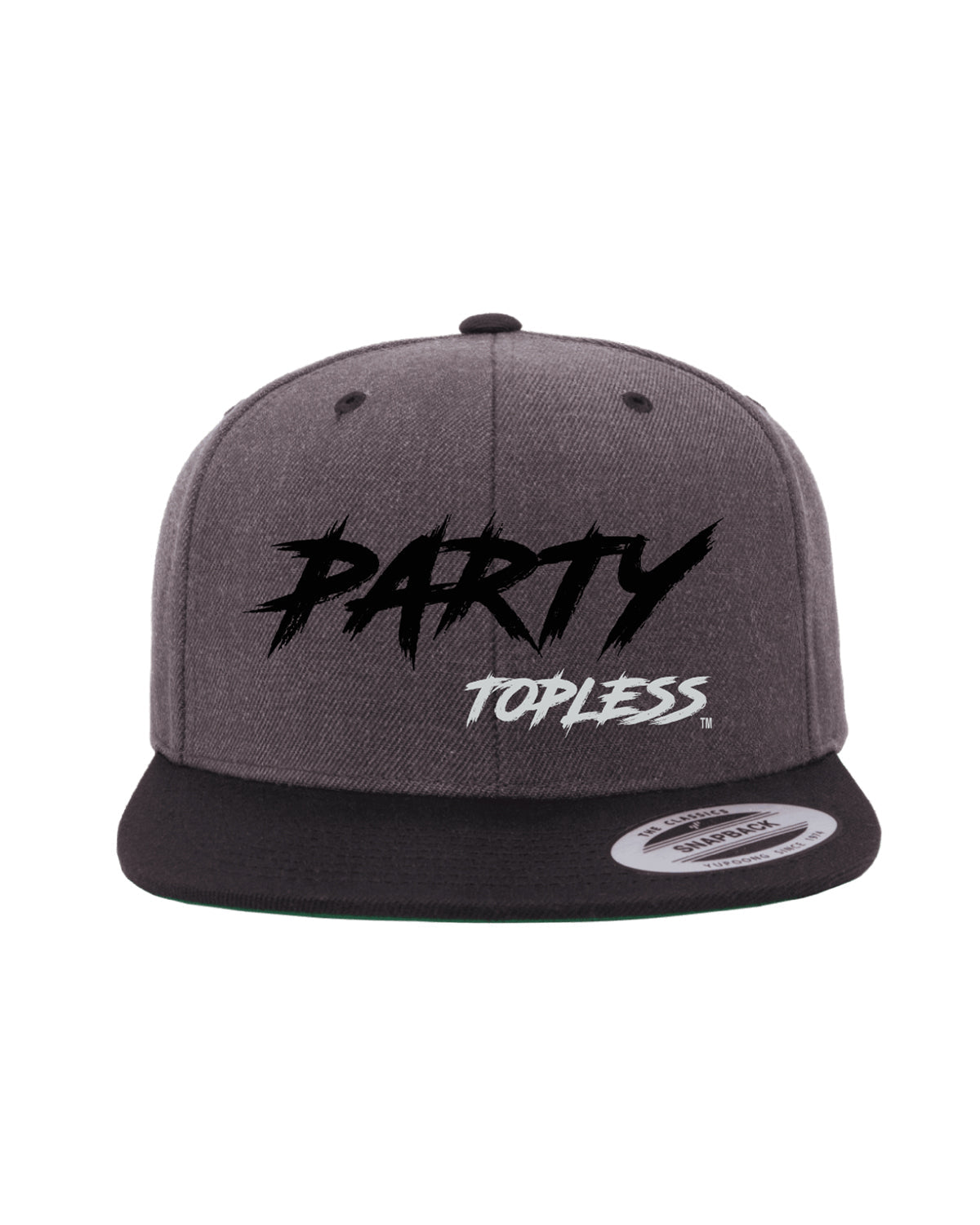 Party Topless Snapback Hat - Flatbill High Profile Offroad Cap for Mud Riders & Lifestyle Enthusiasts