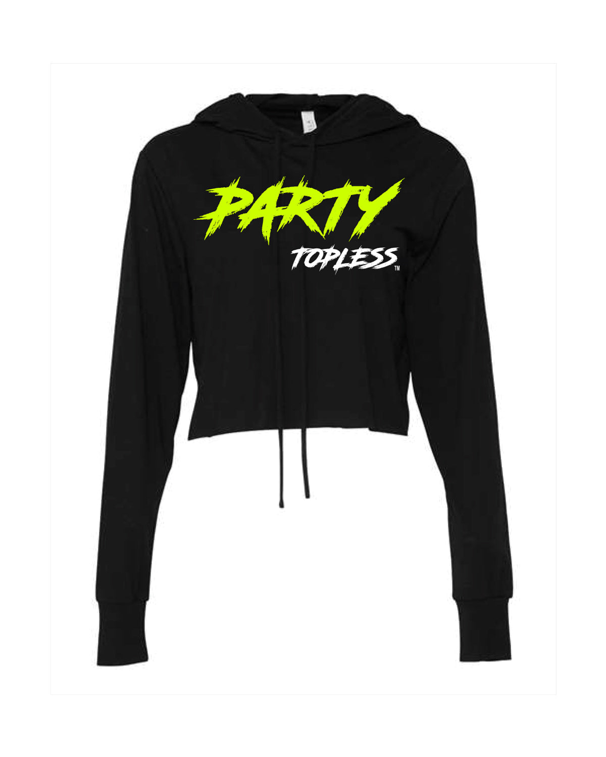 Party Topless Women's Crop Hoodie | Offroad Lifestyle Apparel for Bold Mud Queens
