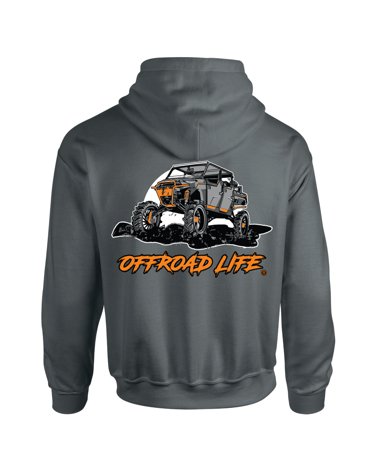 Offroad Life Style Hoodie - heavy-blend unisex pullover printed in the USA, durable and comfortable for trail & camp life.