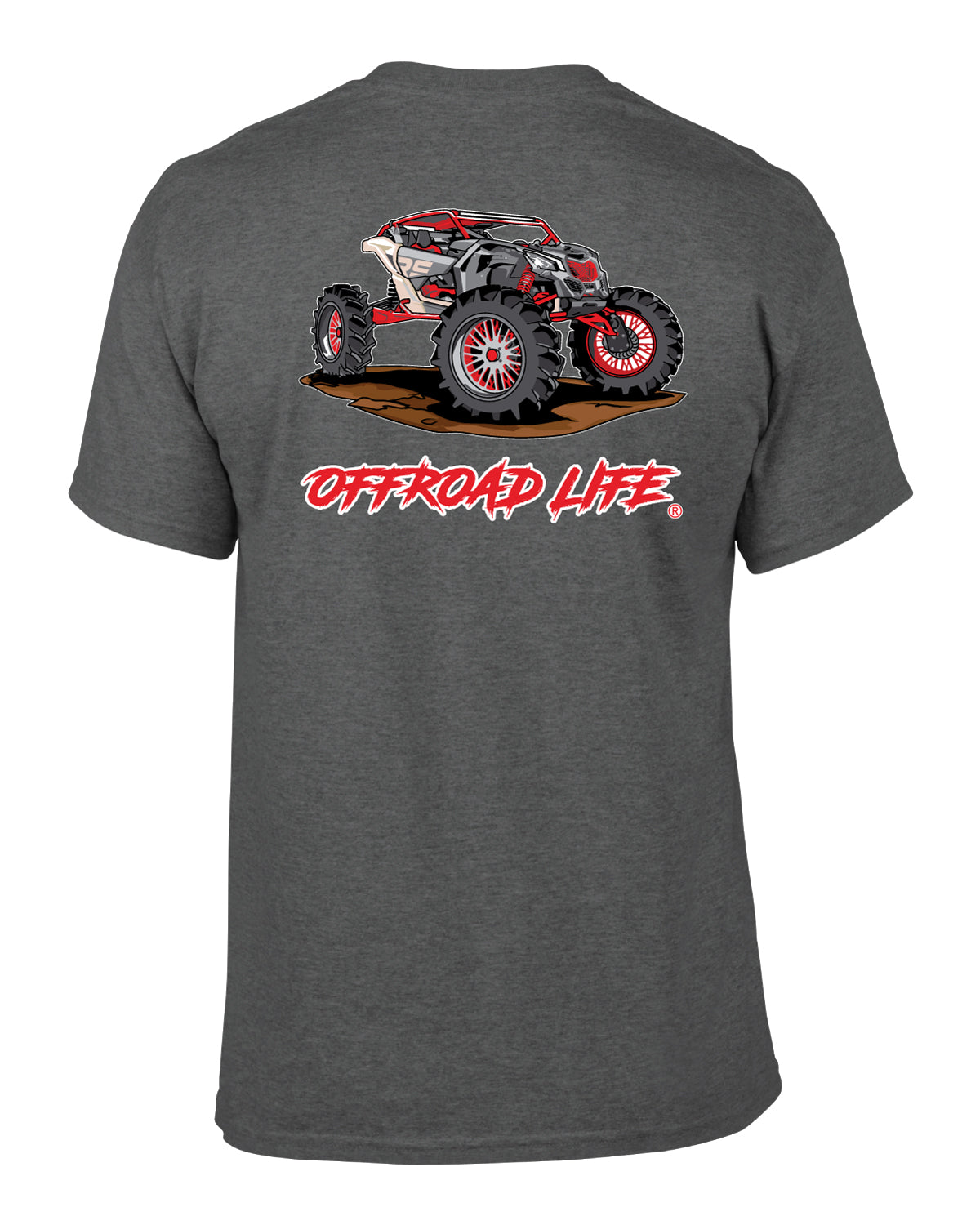 Offroad Life Red X3 T‑Shirt - ATV Offroad Design