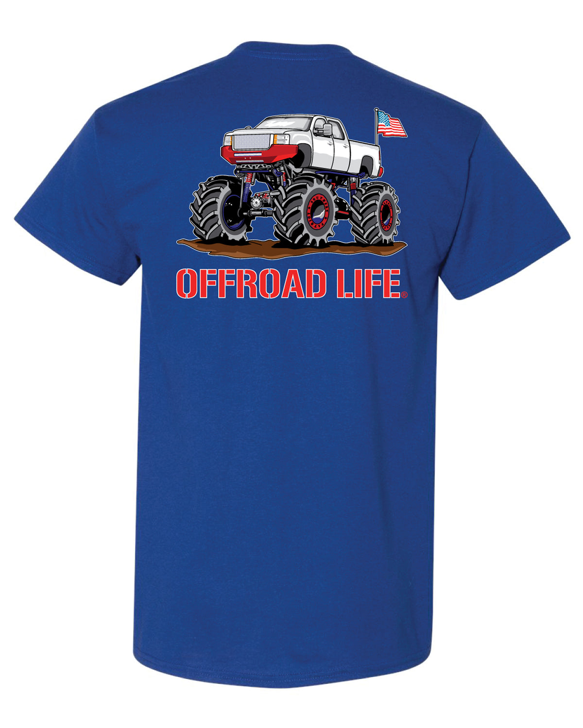 Offroad Life Mega Mud Truck T‑Shirt