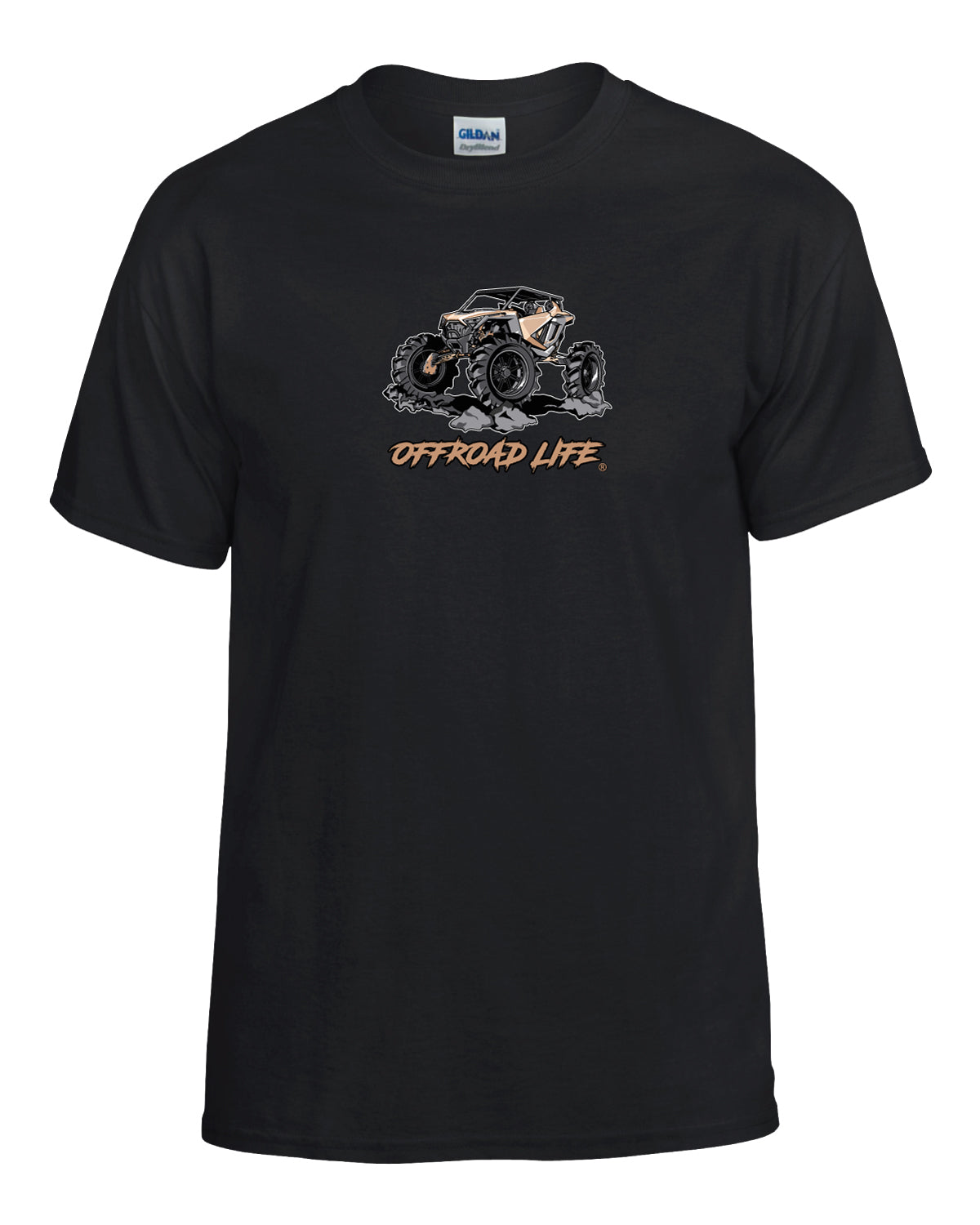 Offroad Life RZR Pro Mudding Youth T‑Shirt - Offroad ATV Graphic in Black