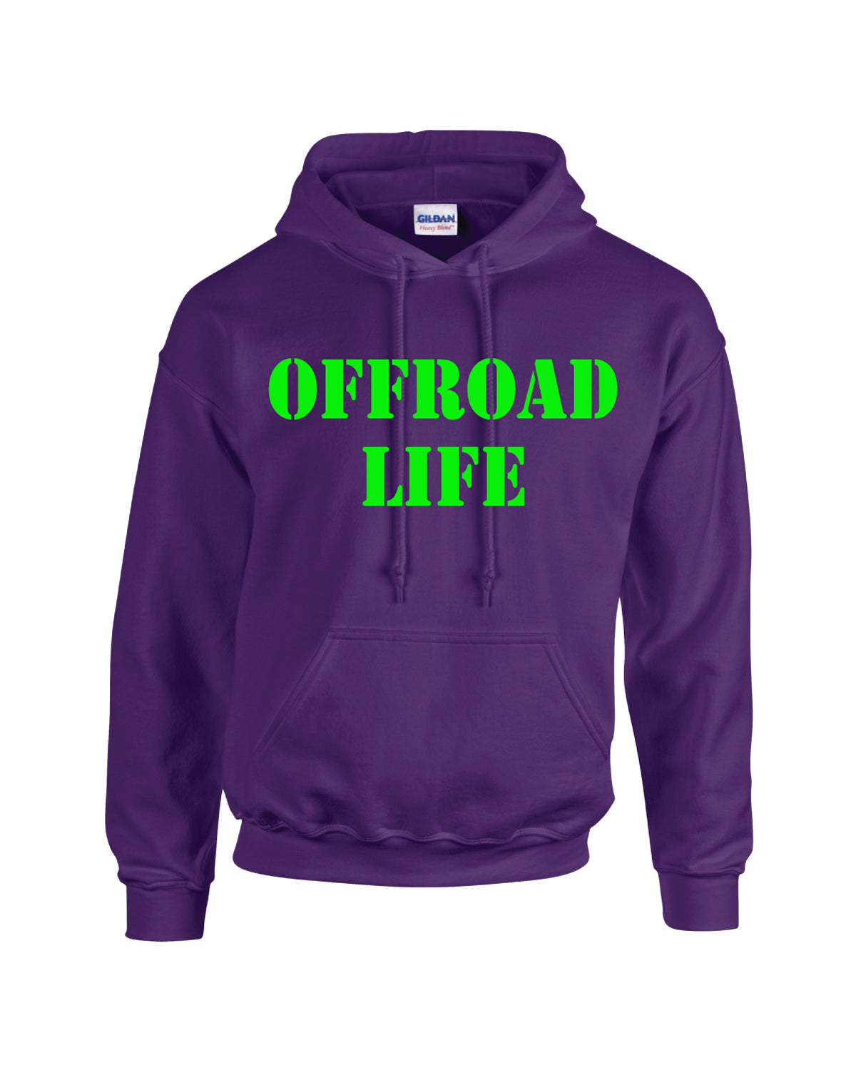 Offroad Life Style Hoodie - heavy-blend unisex pullover printed in the USA for trail, campfire and off-road lifestyle.