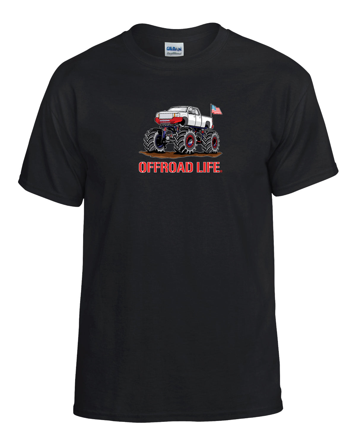 Offroad Life Mega Mud Truck Toddler T‑Shirt - Lifted Truck Graphic