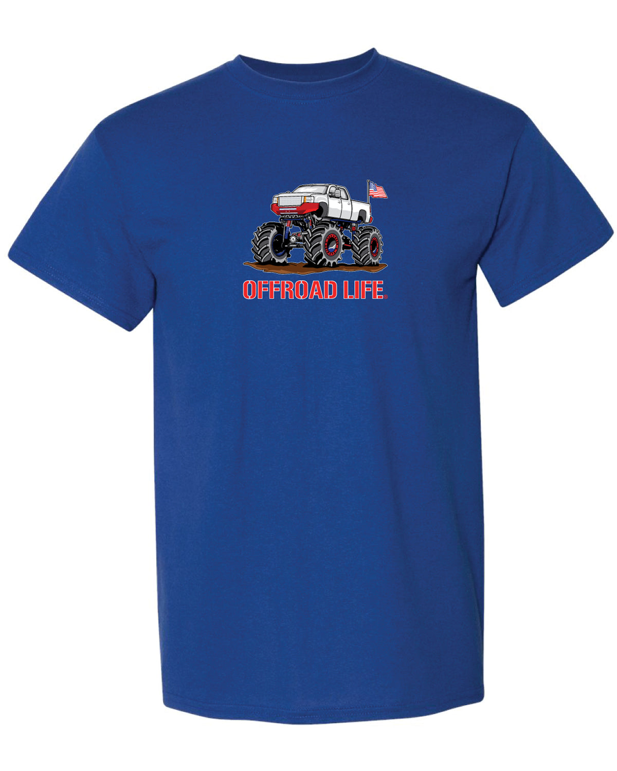 Offroad Life Mega Mud Truck Youth T‑Shirt