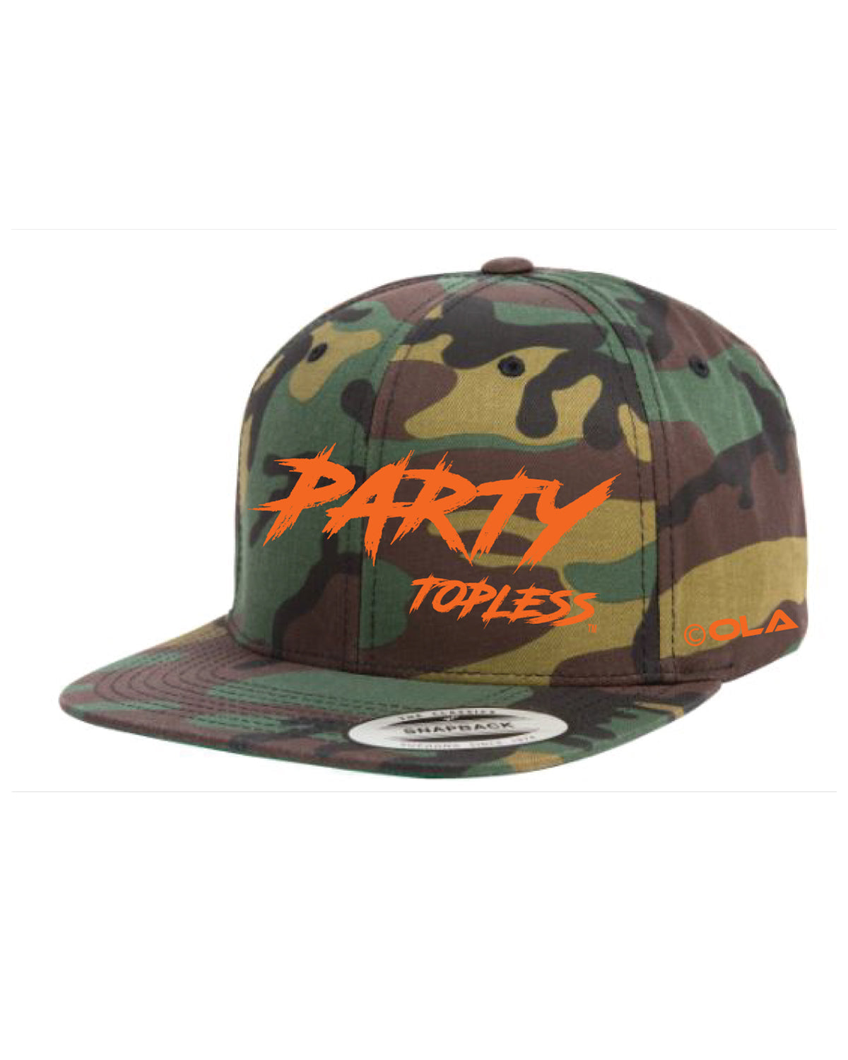 Party Topless Flatbill Hat | High Profile Snapback for Offroad Lifestyle