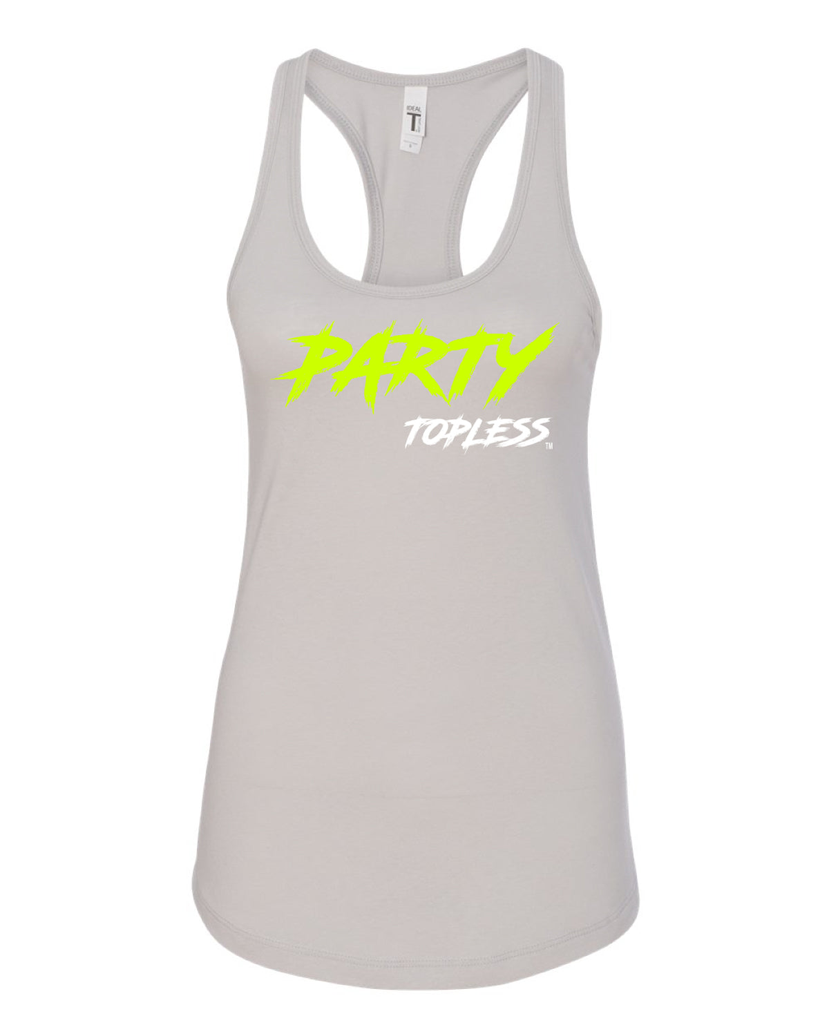 Party Topless Women's Racerback Tank | Lightweight Cotton-Poly Tee