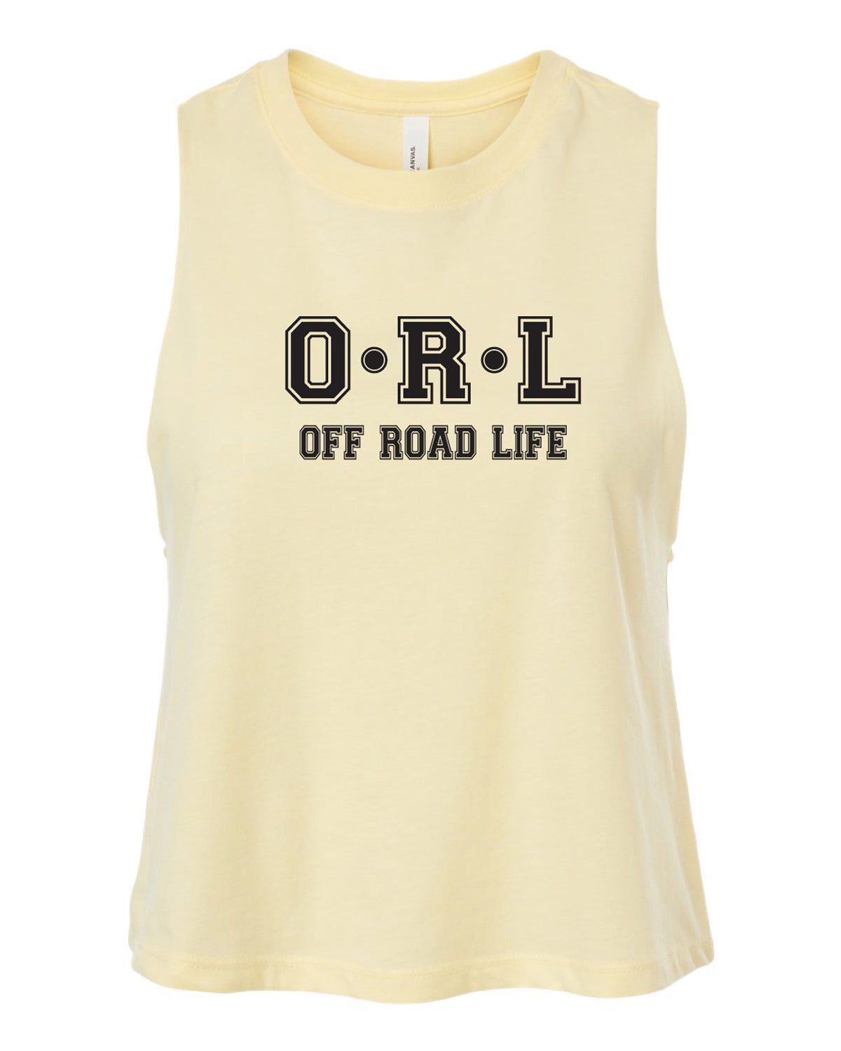 Offroad Life Women's Racerback Cropped Tank Top - Outdoor Lifestyle Design