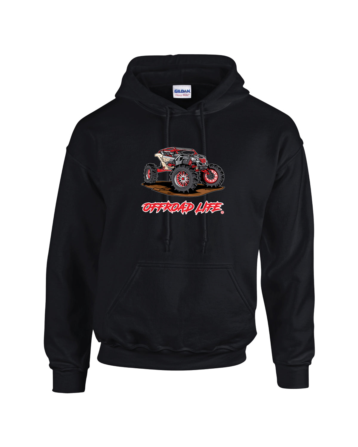Offroad Life Red X3 Youth Hoodie - ATV Offroad Graphic