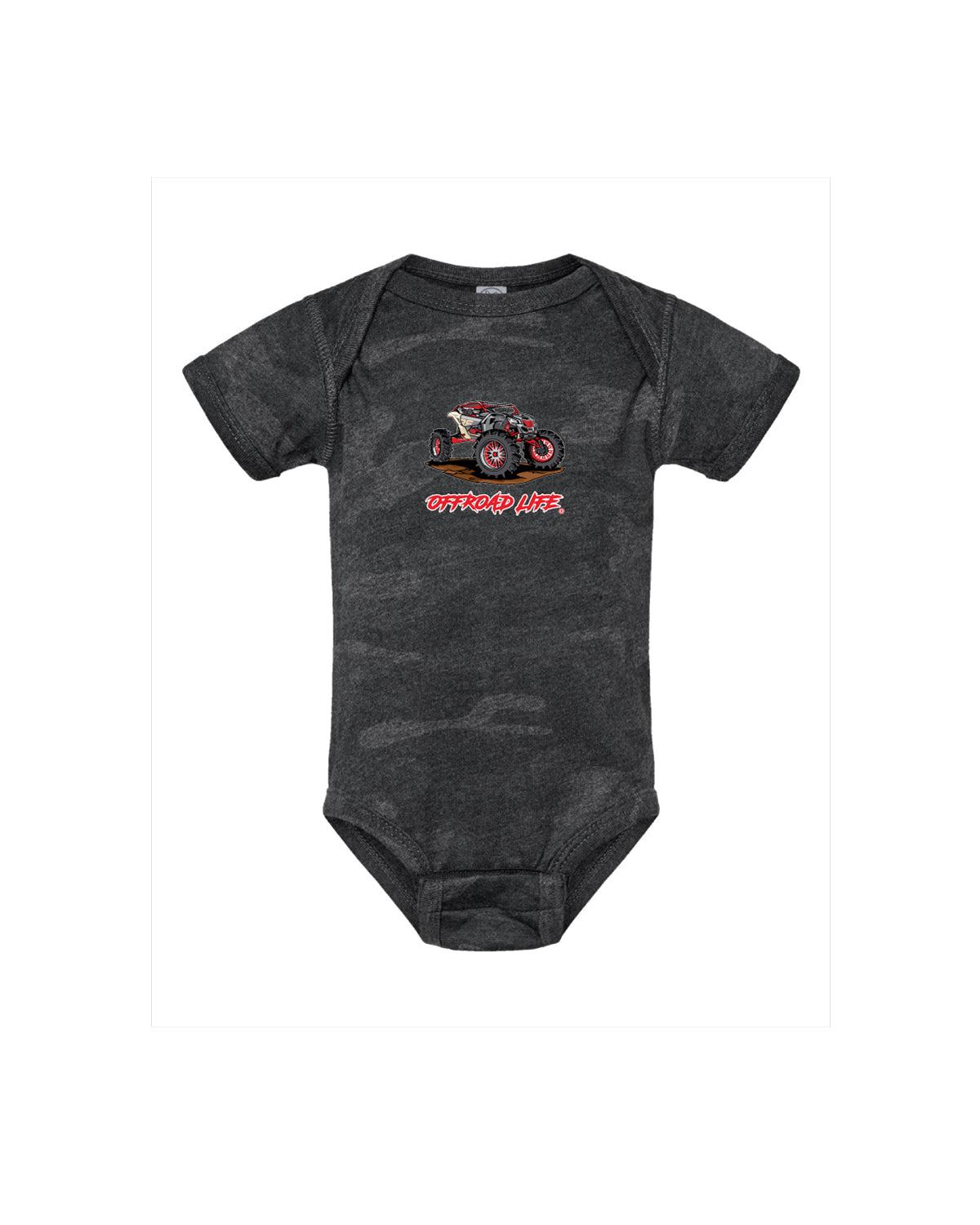 Offroad Life RED X3 Baby Bodysuit - Outdoor Offroad Apparel for Babies