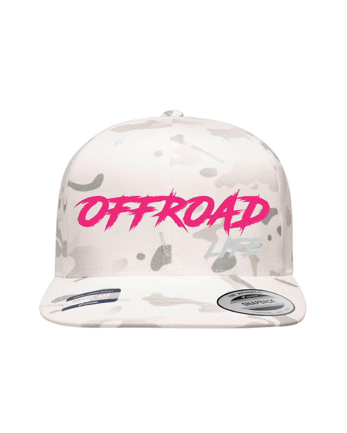 Offroad Life Flatbill Hat | High Profile Snapback with Embroidered Logo