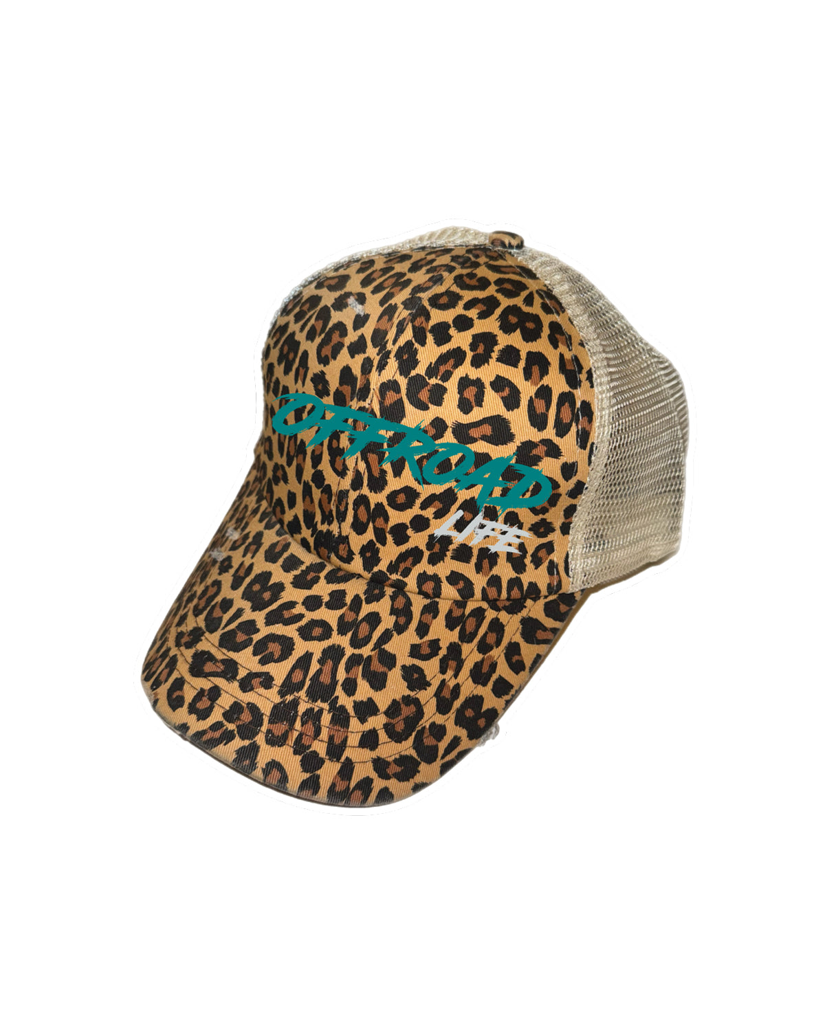 Offroad Life High Pony Hat | Curved Snapback with Ponytail Opening