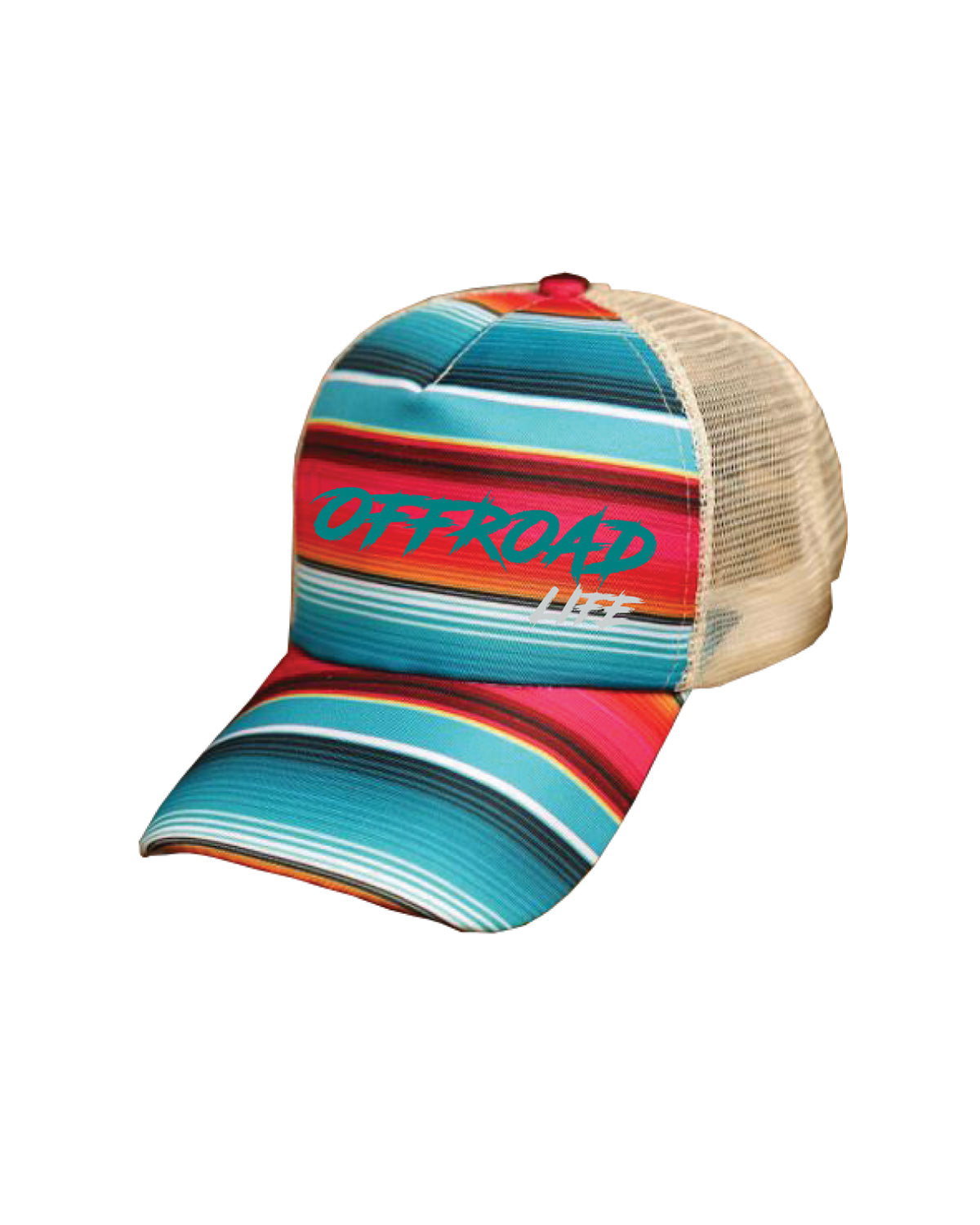 Offroad Life High Pony Hat | Curved Snapback with Ponytail Opening