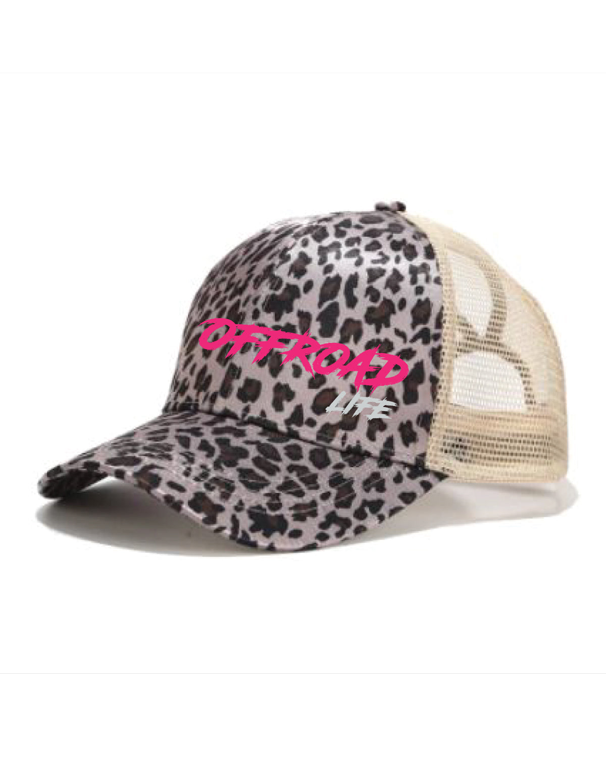 Offroad Life High Pony Hat | Curved Snapback with Ponytail Opening