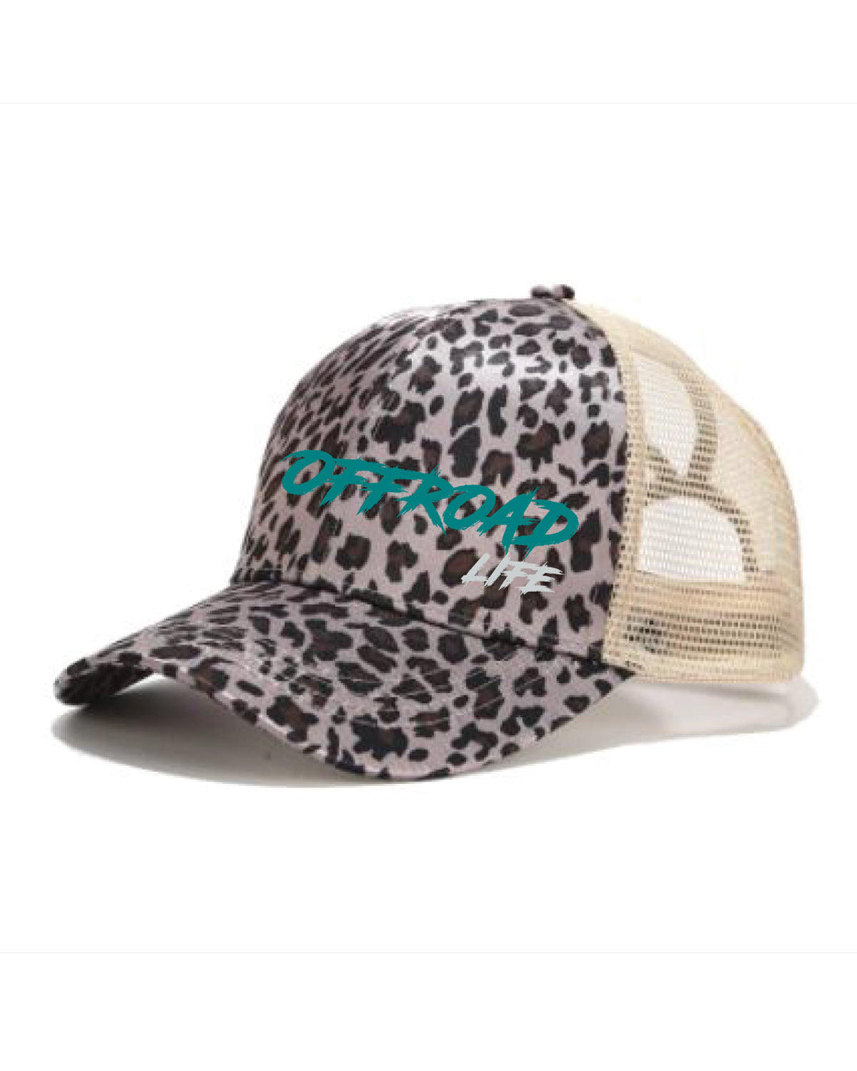 Offroad Life High Pony Hat | Curved Snapback with Ponytail Opening