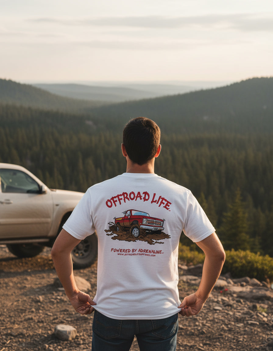 Offroad Life Chevy Squarebody T‑Shirt - Classic Lifted Truck Graphic