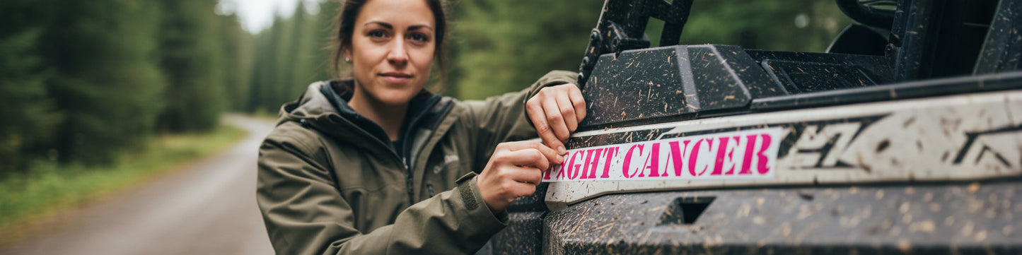 Fight Cancer Sticker - Medium Weatherproof Vinyl Decal