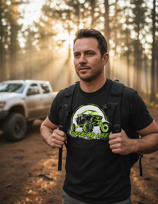 Lifted RZR Offroad T-Shirt by Offroad Life - Adult Unisex Dry Blend Mud Riding Tee