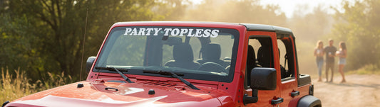 Party Topless Jumbo Vinyl Sticker - 27 Inch Offroad Weatherproof Decal