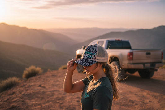 Offroad Life High Pony Hat - Women's Snapback with Ponytail Opening