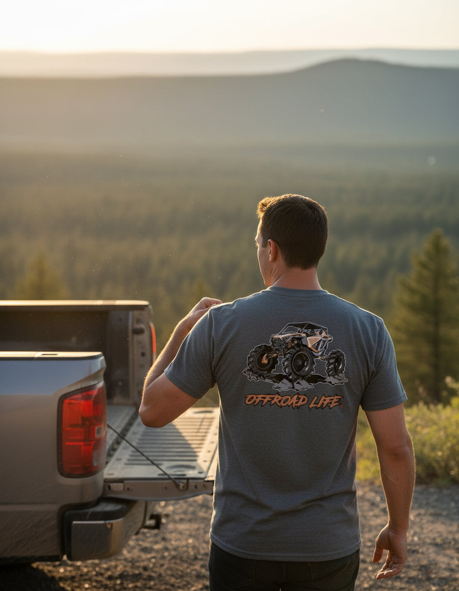 RZR Pro Offroad Shirt by Offroad Life - Polaris Side-by-Side Mudding T-Shirt for Men and Women