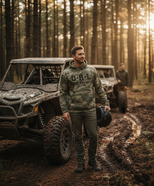 Offroad Life Hoodie - 50/50 heavy-blend unisex pullover made in the USA, built for trails, campfires and off-grid weekends.