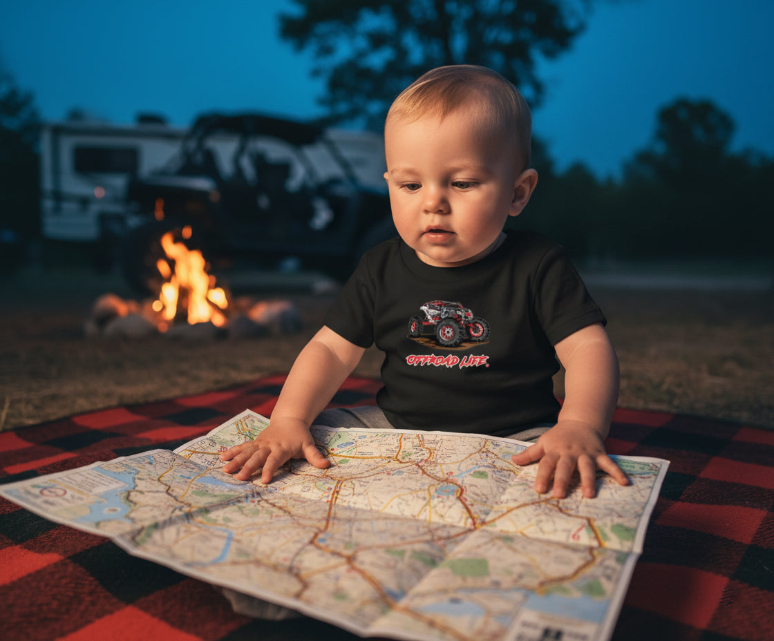 Offroad Life Red X3 Baby T-Shirt - Offroad Apparel for Infants