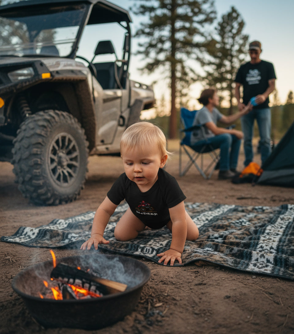 N4DEEP Life ATV Baby Bodysuit - Offroad Infant Gear - Cotton Unisex