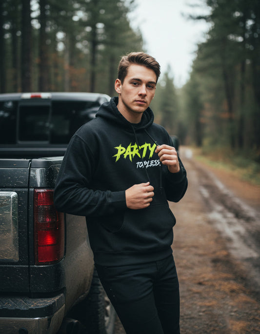 Party Topless Offroad Hoodie by Offroad Life - Heavy Blend Pullover Hoodie for Men and Women Who Live the Mud Life