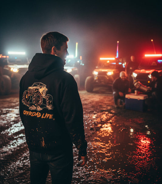Offroad Life Style Hoodie RZR Pro Edition - heavy-blend unisex pullover with dynamic off-road graphic, "mud-weekend" ready.